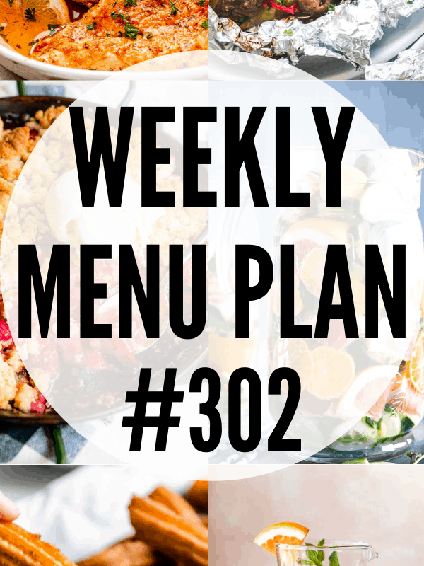 WEEKLY MENU PLAN (#302) collage pin