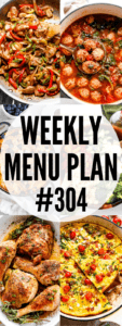 WEEKLY MENU PLAN #304 collage pin