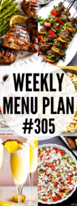 WEEKLY MENU PLAN (#305) collage pin