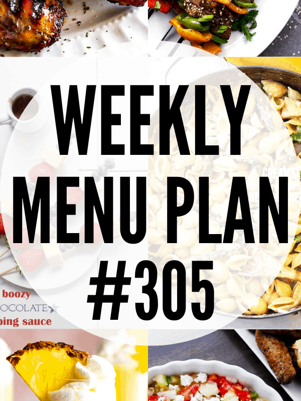 WEEKLY MENU PLAN (#305) collage pin