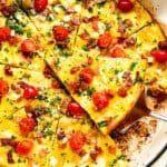 Easy Bacon and Spinach Frittata