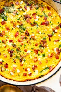Easy Bacon and Spinach Frittata Recipe | Diethood