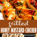 Grilled Honey Mustard Chicken two picture collage pin