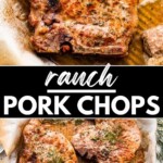 Ranch Pork Chops Pinterest Image.