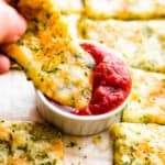 Cheesy Keto Zucchini Breadsticks