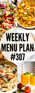 WEEKLY MENU PLAN (#307) collage