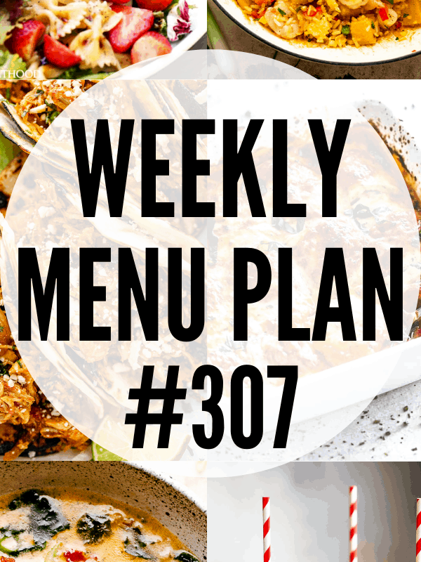 WEEKLY MENU PLAN (#307) collage