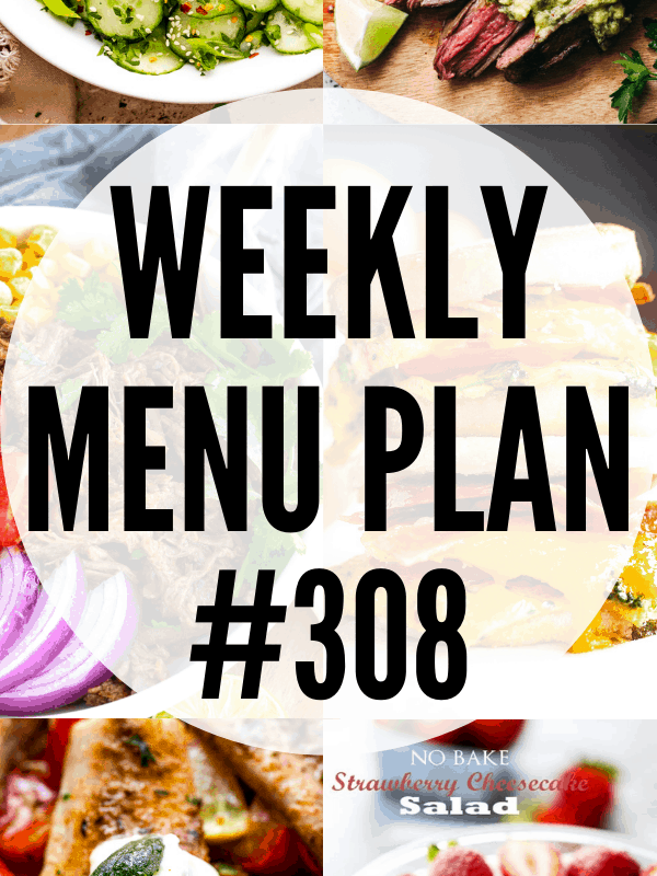 WEEKLY MENU PLAN (#308) collage pin