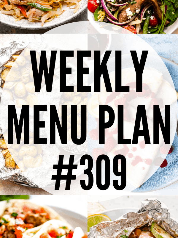 WEEKLY MENU PLAN (#309) collage pin