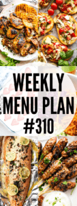 WEEKLY MENU PLAN (#310) collage