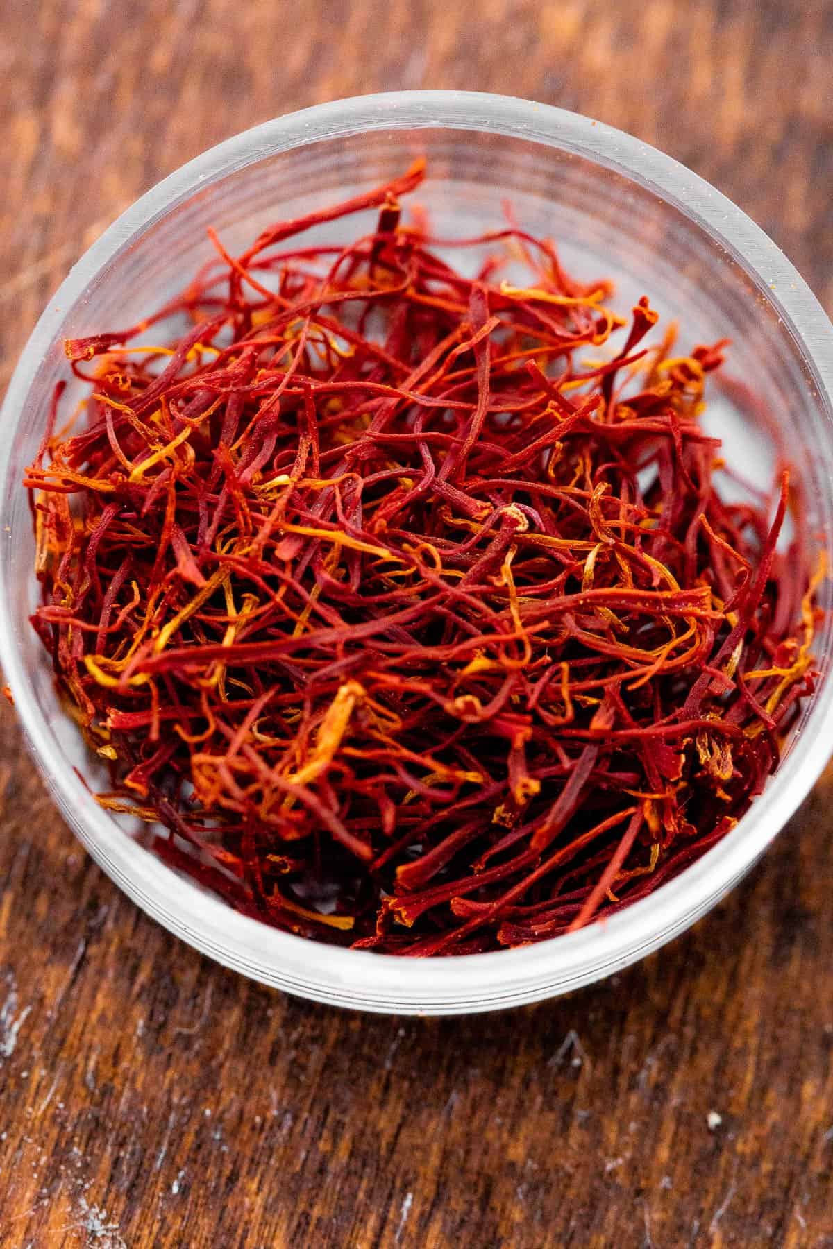saffron in a small bowl
