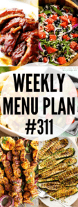 WEEKLY MENU PLAN (#311) collage