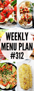 weekly menu plan 312 collage pin