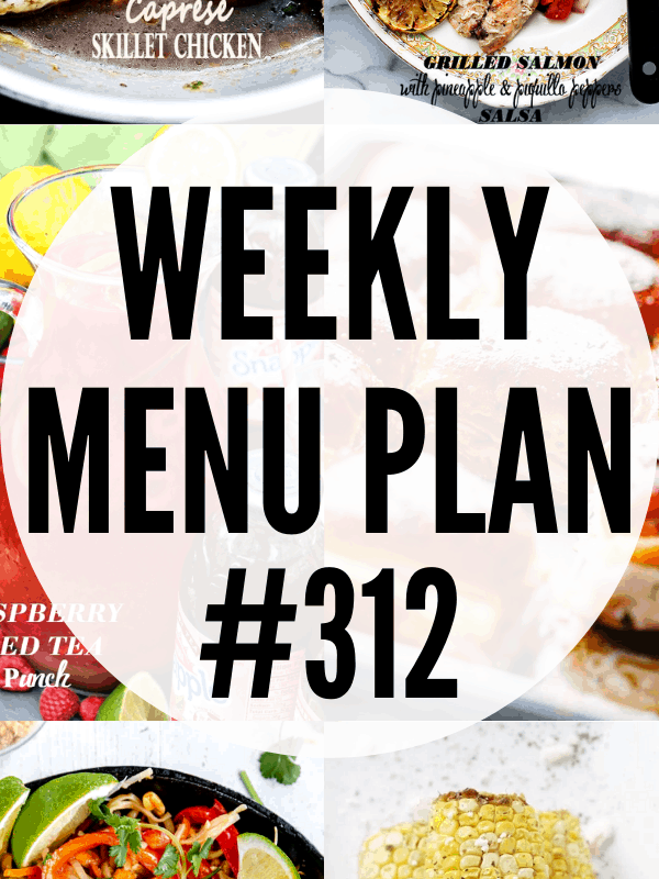 weekly menu plan 312 collage pin