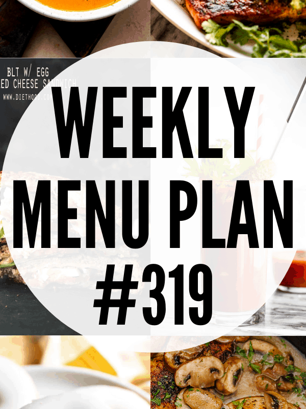 WEEKLY MENU PLAN (#319) collage pin