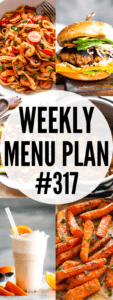 WEEKLY MENU PLAN (#317) collage photo