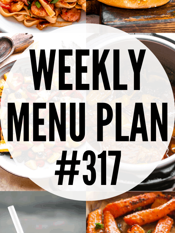 WEEKLY MENU PLAN (#317) collage photo