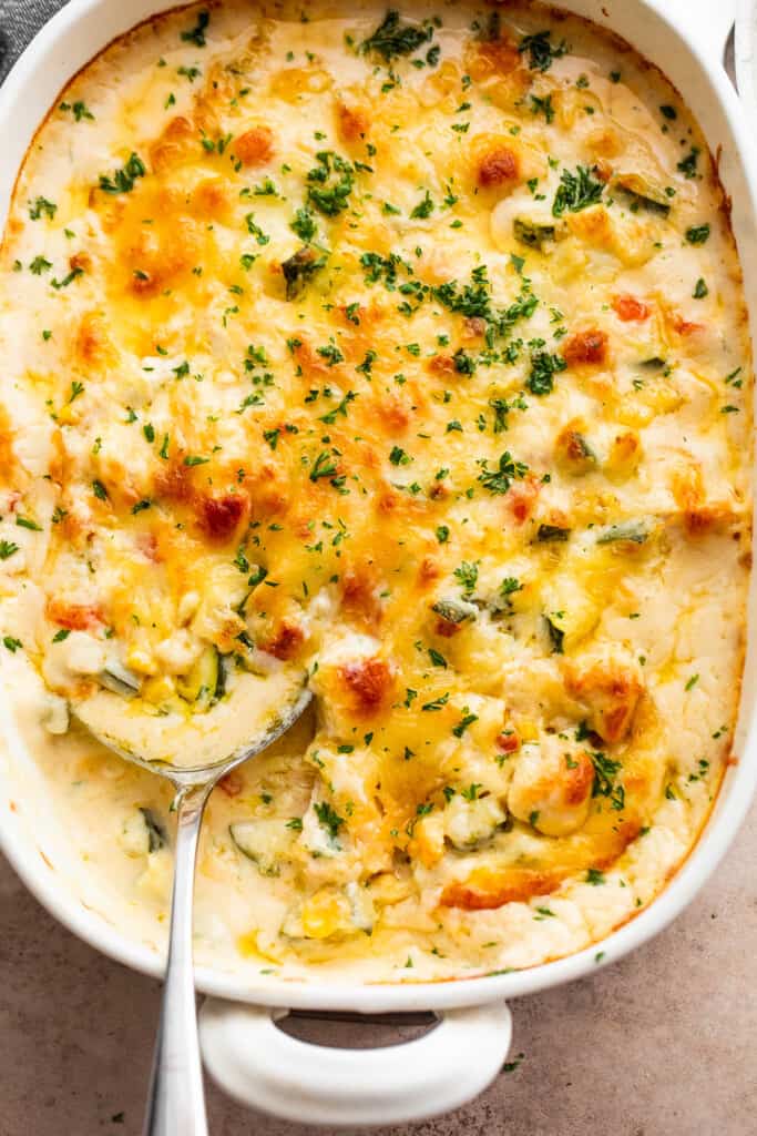 Creamy Chicken Zucchini Casserole Recipe | Diethood