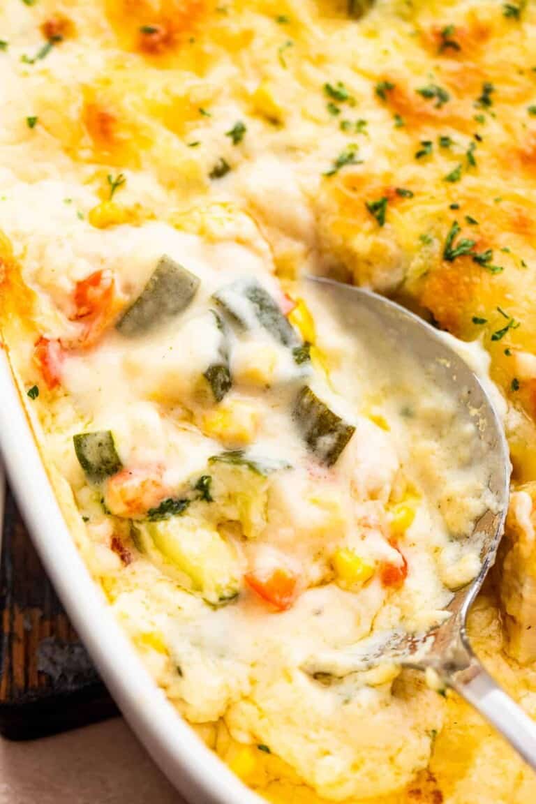 Creamy Chicken Zucchini Casserole Recipe Diethood