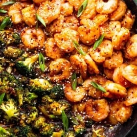 General Tso’s Shrimp and Broccoli
