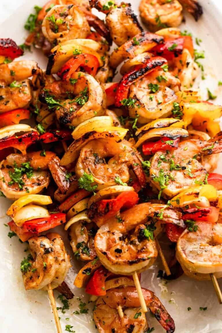 Marinated Grilled Shrimp Kabobs Recipe | Diethood