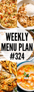 WEEKLY MENU PLAN (#324) collage pin