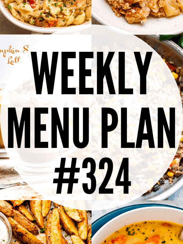 WEEKLY MENU PLAN (#324) collage pin