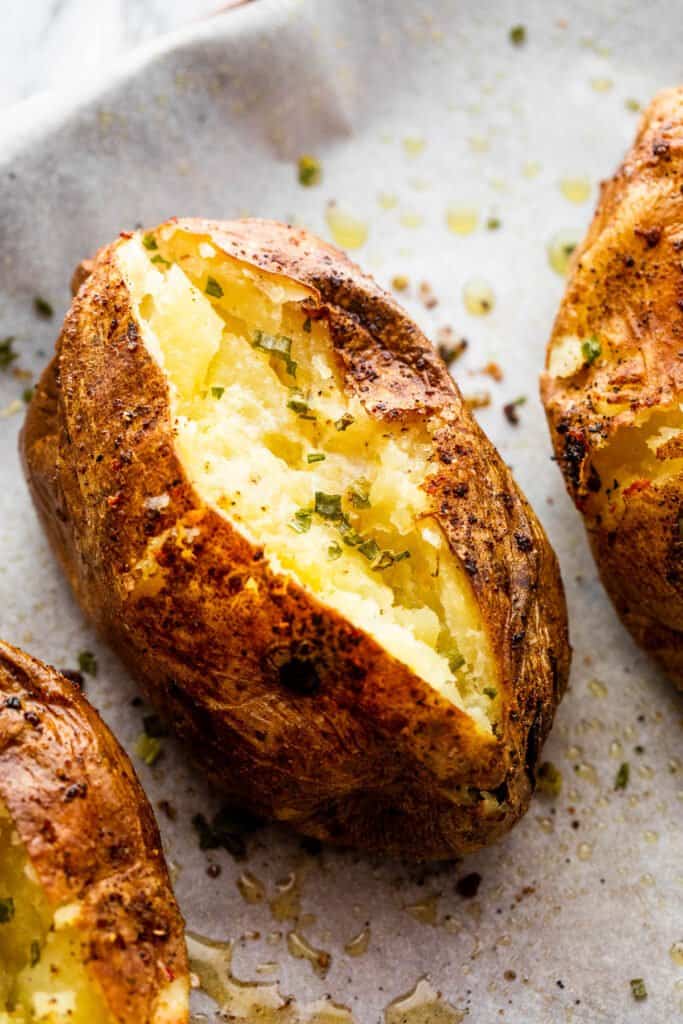 Easy Air Fryer Baked Potatoes Recipe | Diethood