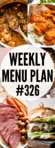 WEEKLY MENU PLAN (#326) collage pin