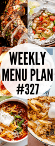 WEEKLY MENU PLAN (#327) collage pin