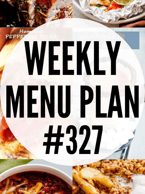 WEEKLY MENU PLAN (#327) collage pin