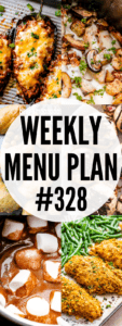 WEEKLY MENU PLAN (#328) collage pin