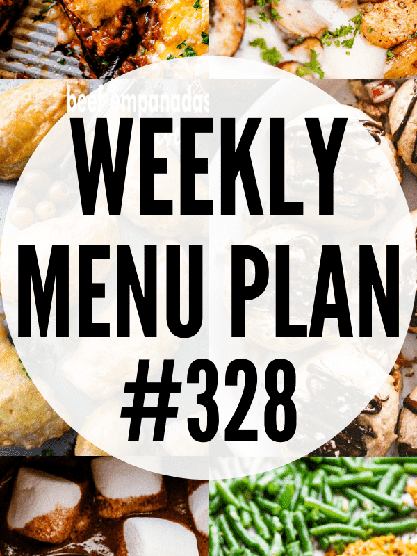 WEEKLY MENU PLAN (#328) collage pin