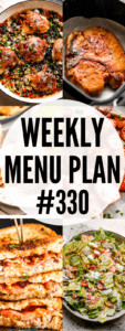 WEEKLY MENU PLAN (#330) collage picture