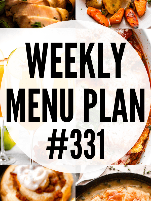 WEEKLY MENU PLAN (#331) collage picture