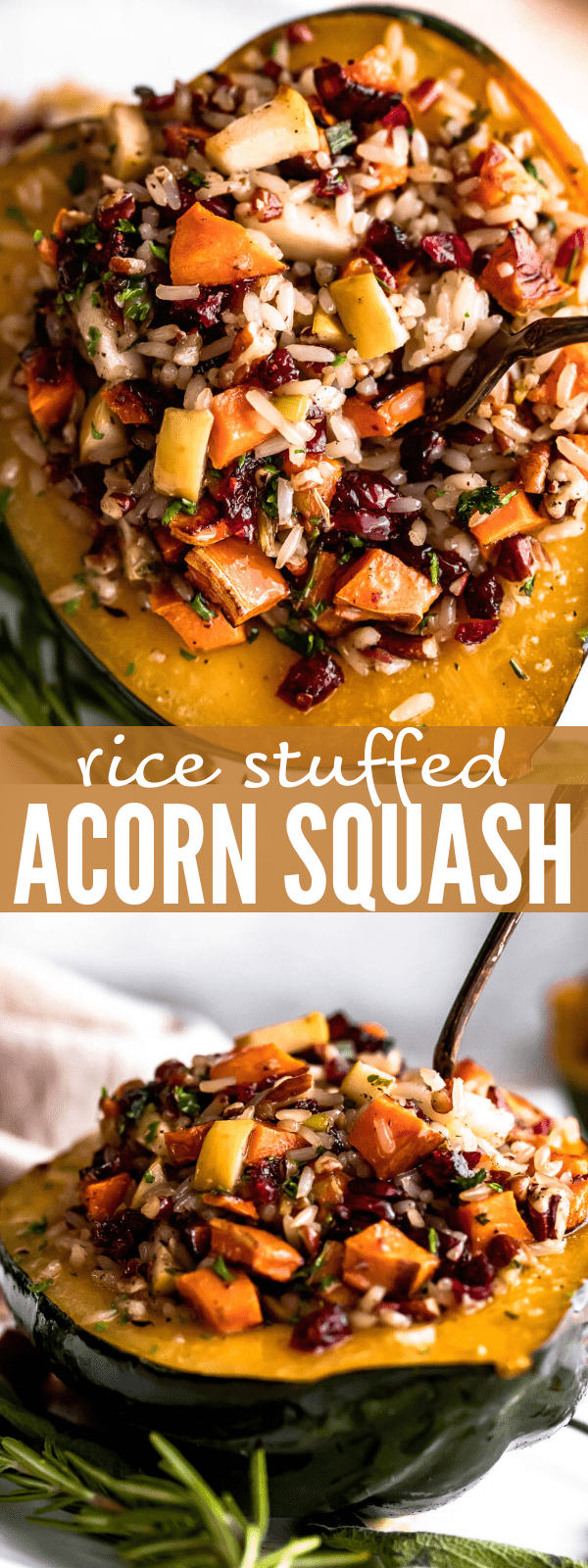 Stuffed Acorn Squash Recipe | Easy & Healthy Vegetarian Dinner Idea