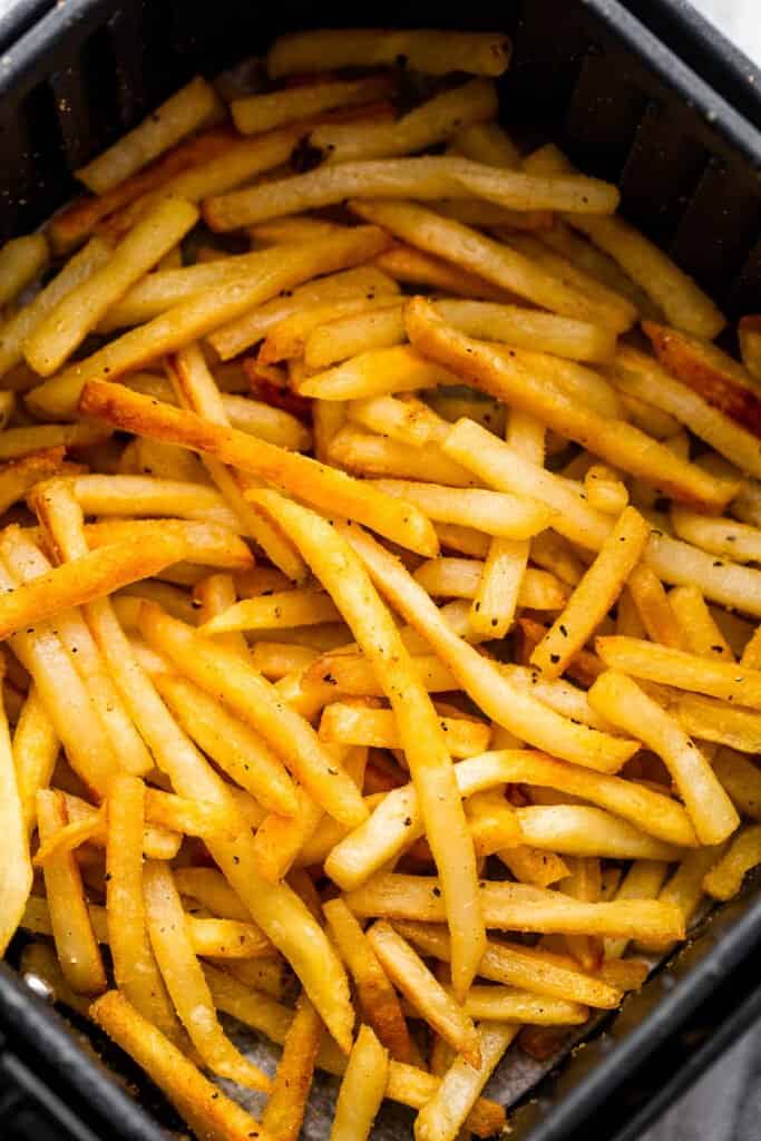 Crispy Air Fryer Frozen French Fries | Diethood