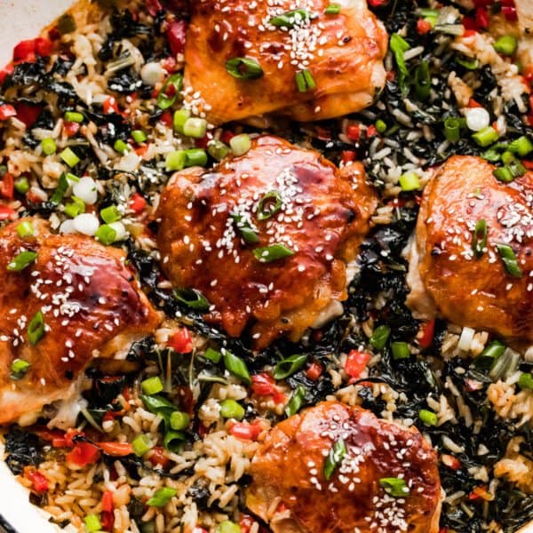 Asian Glazed Chicken Thighs With Rice Diethood