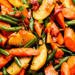 spicy carrots and green beans pinterest image