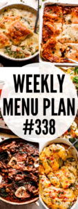 WEEKLY MENU PLAN (#338) collage pin