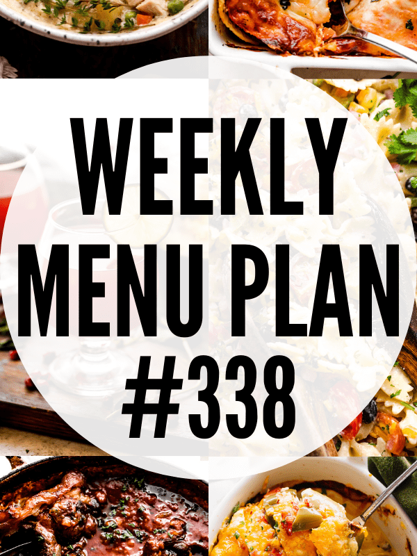 WEEKLY MENU PLAN (#338) collage pin