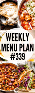 WEEKLY MENU PLAN (#339) collage pin