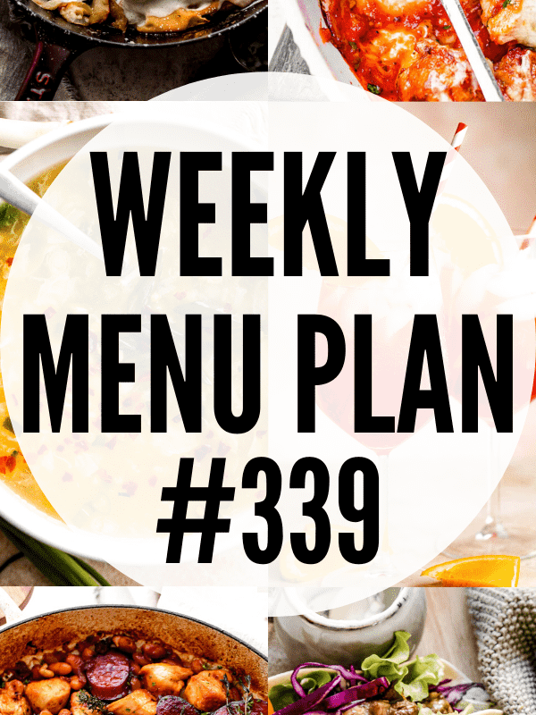 WEEKLY MENU PLAN (#339) collage pin