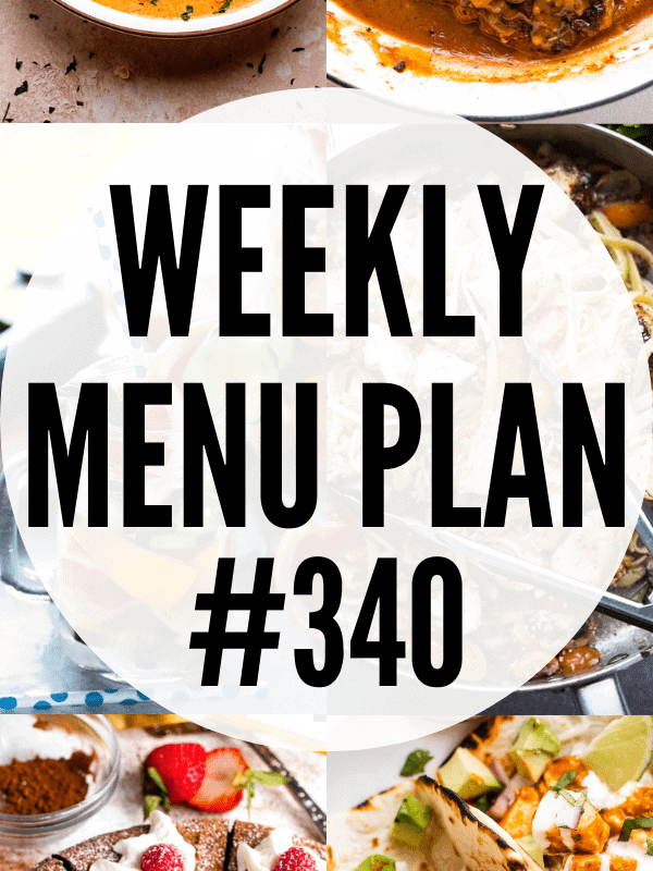 WEEKLY MENU PLAN (#340) collage pin