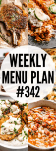 WEEKLY MENU PLAN (#342) collage pin