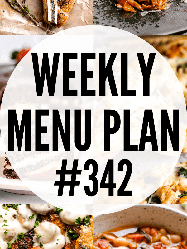 WEEKLY MENU PLAN (#342) collage pin