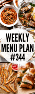 weekly menu plan 344 collage image