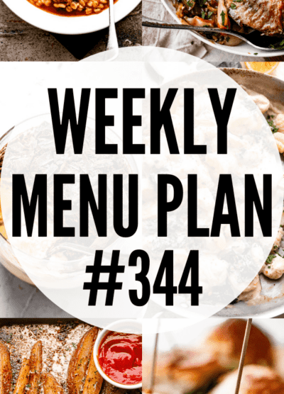 weekly menu plan 344 collage image