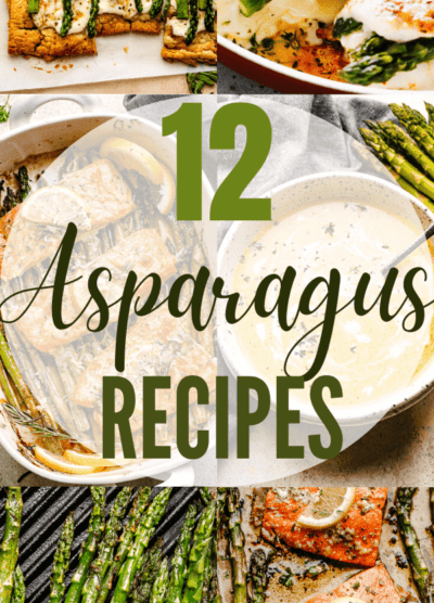 Asparagus recipes roundup collage pinterest image