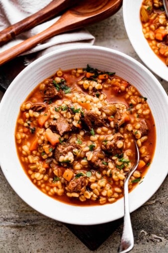 Beef Barley Soup | Diethood